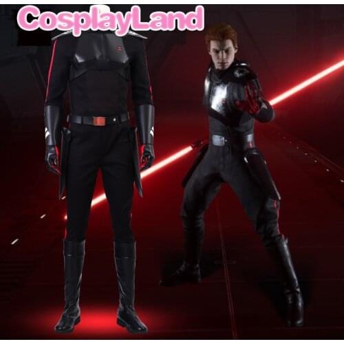 StarWars Jedi Fallen Order Cal Kestis Cosplay Costume Uniform Suit Halloween Carnival Costume Custom Made Men Outfit Top Pants