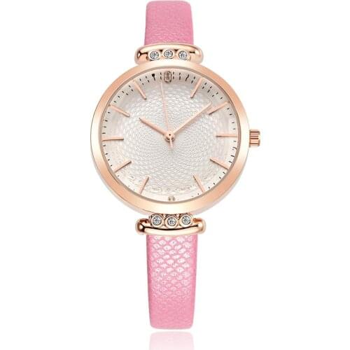 Fashion brand women brand watches quartz casual leather strap wristwatches lady cocks NO.2