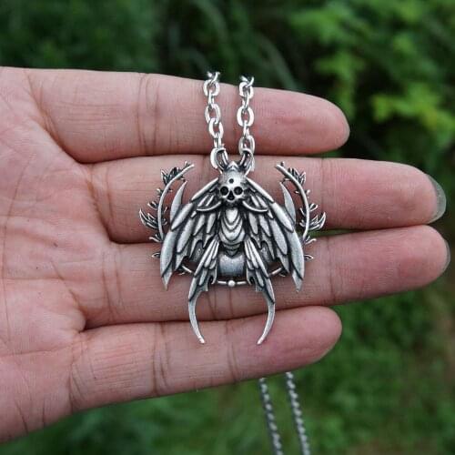 1pcs Deaths Head Moth necklace HawkMoth