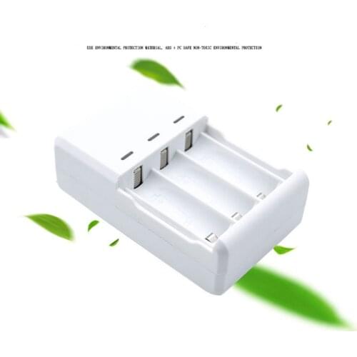 Portable 3 Slot Battery Charger For NI-MH NI-CD AA AAA Rechargeable Batteries Power Accessories