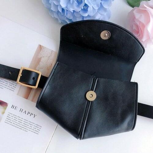 New Ladies Fanny Waist Fanny Pack PU Leather Belt Bag Women Casual Chest Pouch