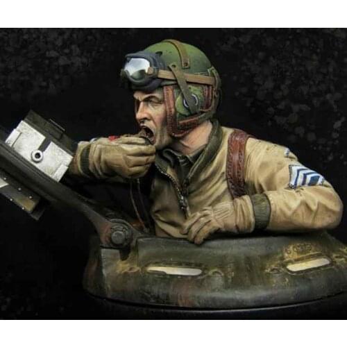 Unassambled 1/9 ancient warrior talk man bust with base Resin figure miniature model kits Unpainted