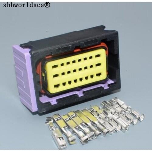Shhworldsea 1.5mm 2.8mm 24pin Oil to gas computer board ECU plug 24 line car connector 211 PC249S0005 211PC249S0005