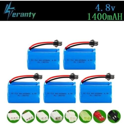 T Model ) 4.8v 1400mah NICD Battery For Rc toys Cars Tanks Robots Boats Guns 4.8v Rechargeable Battery 4*AA Battery Pack 10Pcs