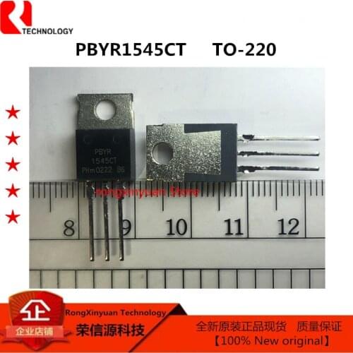 10 pcs/lot PBYR1545CT 1545CT PBYR1545 TO-220 15A/45V Rectifier diodes Schottky barrier 100% New Original