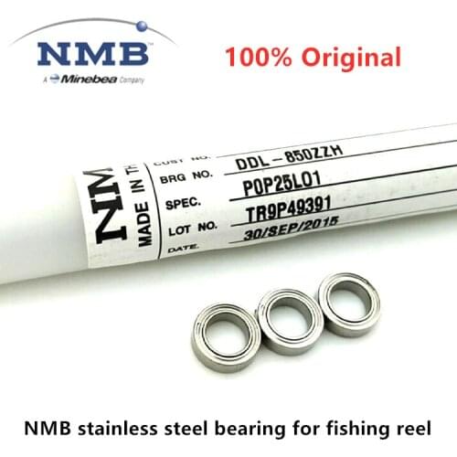 10pcs NMB stainless steel bearing for fishing reel 4x7x2.5 3x10x4 5x8x2.5 5x11x4 mm SMR74ZZ S623ZZ SMR85ZZ SMR115ZZ ABEC-5