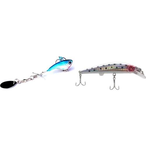 12G Sea Bass Blade Lure Fishing Spinner Metal Fishing Lure Metal Jig with LED Twitching Fish Lure Electric Bait