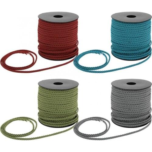 50m 4mm Camping Tent Rope Lanyard 7 Core Braided Paracord Rope Outdoor Bracelet Weaving Cord Wilderness Survival Paracord