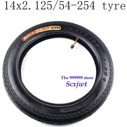 Free shipping High Quality Electric Bicycle Tire 14x2.125 54-254 E-bike Tyre 14inch Antiskid Tyre fits Many Gas Electric Scooter
