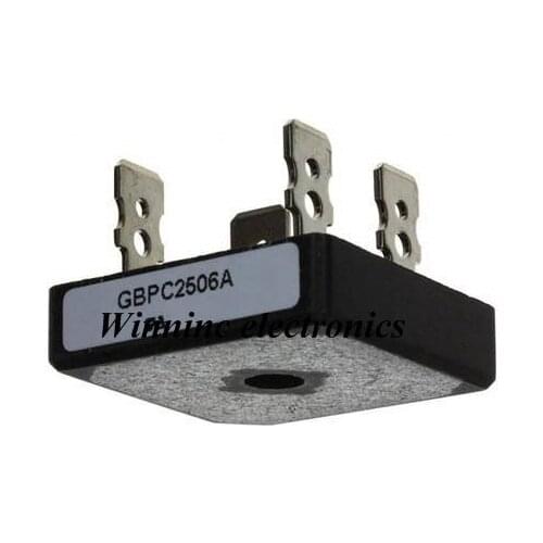 GBPC2506 Diode Rectifier Bridge Single 600V 25A 4-Pin Case GBPC Bag