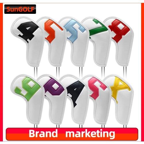 Gradients Number Golf Iron Head Covers Iron Headovers Wedges Covers 4-9 ASPX 10pcs Golf Fan Supplies