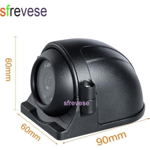 4Pin 12 LED Side Rear View Parking Reversing Backup Camera For Truck Bus Vehicle Monitor 12V-24V 10pcs/lot