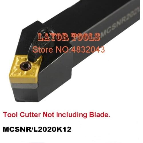 MCSNR2020K12 CNC Turning Tool Holder External Turning Tool Metal Lathe Cutting Tools MCSNR/L type
