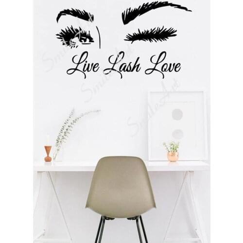 Cartoon Eyelash Home Decorations Pvc Decal For Home Decor Living Room Bedroom Wall Art Sticker Murals