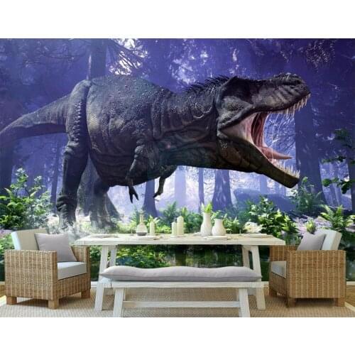 Custom mural 3d wallpaper Jurassic dinosaurs in the world home decoration painting 3d wall murals wallpaper for wall 3 d