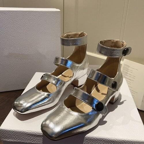 2021 Latest Summer New Mary Jane Ladies Shoes Elegant Fashion Celebrity Style High-Heeled Shoes Banquet Wedding Buty Damskie