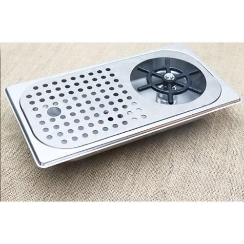 Glass Rinser Diameter 201 Stainless Steel Rinser for Beer Milk Tea Cup Washer Cleaner Glass Rinser for Hotel Bar