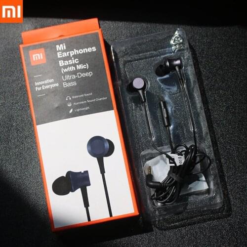 Xiaomi MI Fresh 3.5mm In-Ear Earphone Piston 3 Headphone With Micphone For MI Note 10 Lite CC9 Pro Redmi Note 11 10X 9S 9T 8T 7