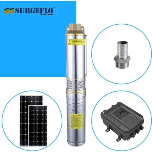 Solar powered submersible water pump for deep well water pump solar power with MPPT solar pump controller pumping solar kit