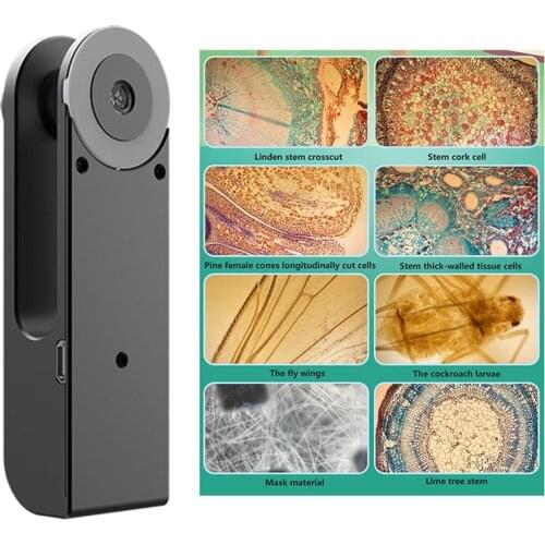 Portable Universal 400X Microscope Mobile Phone Camera Lens Supplementary Light Mini Size Easy to Use Durable Microscope