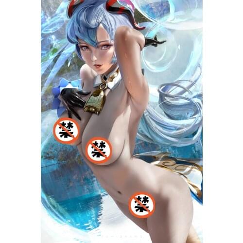 Print silk or canvas video games genshin impact sexy girl art poster 16x24 24x36 inch custom living room bedroom hanging picture