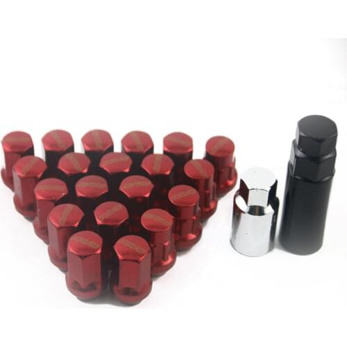 HEX Steel Racing Car Wheel Rims Lug Nuts Extended Tuner Nuts 20pcs/set