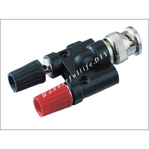 BNC Male plug to Twin dual Banana Jack Female Coaxial Adapter 4MM connector