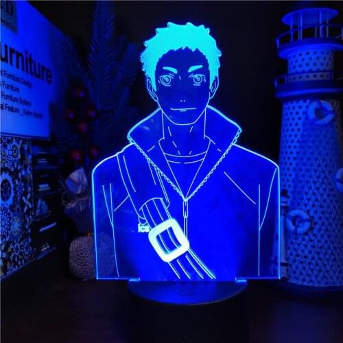 Haikyuu Daichi Sawamura LED Lamp Home Decoration Lighting Lampara Anime Figure Manga Bedside Decor Lampe Decor Lights Kids Gifts