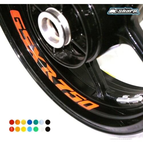 For SUZUKI GSXR 750 Custom Inner Rim Declas Wheel Reflective Stickers Stripes