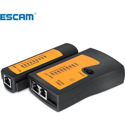 ESCAM RJ45 Cable lan tester Network Cable Tester RJ45 RJ11 RJ12 CAT5 UTP LAN Cable Tester Networking Tool network Repair