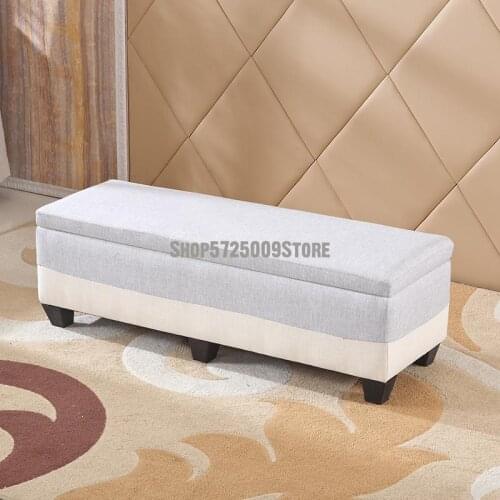 Fabric clothing store sofa stool shoe replacement stool modern fitting room stool bench storage storage stool bed end stool can