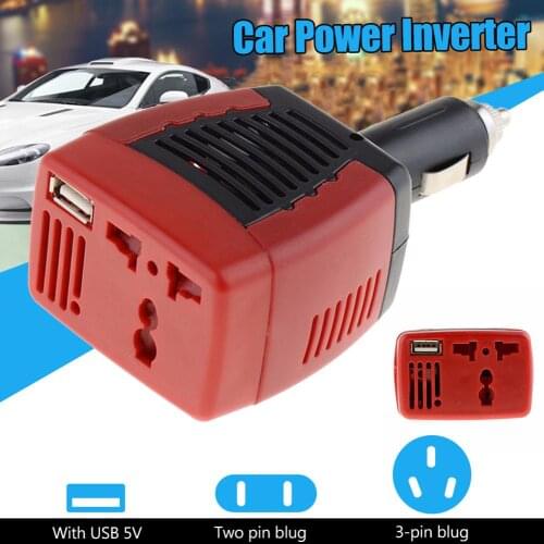 Universal 12V To 220V Car Power Inverter Auto Converter Adapter Cigarette Lighter Car Charger For Mobile Phone Laptop Notebook