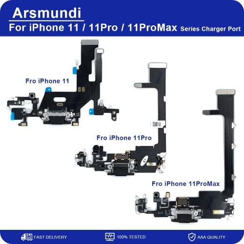 High Quality Charging Flex Cable For iPhone11 11Pro 11ProMax USB Charger Port Dock Connector With Mic Flex Cable