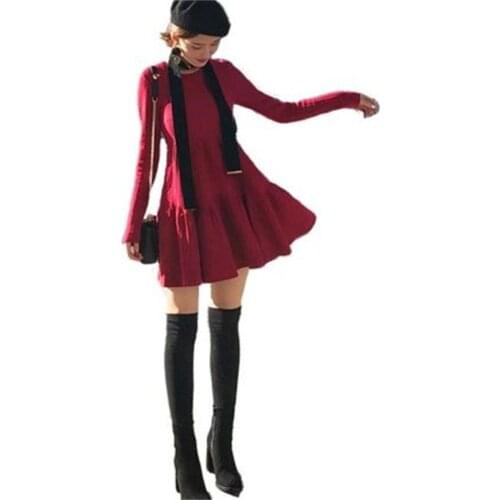 Модные вязаные платья Zeongro China At AliExpress