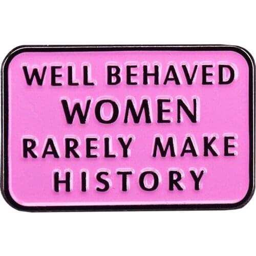 Laurel Thatcher Ulrich female Inspirational Art badge brooch