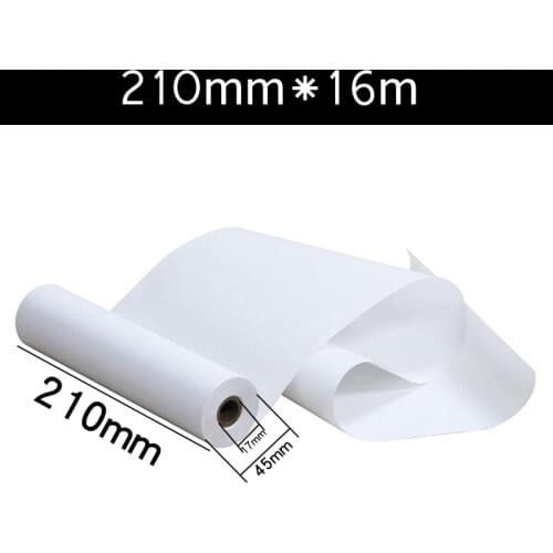 1 Roll Deli 7721 Thermal fax paper A4 210mm X 30meter Thermal fax machine paper 55g coated paper Packing 210mm x 50mm dia