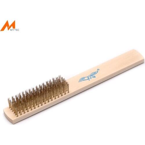 1pc Brass Brush Wood Handle Cleaning Files Jewelry Woodworking Metal Multi-function High Quality