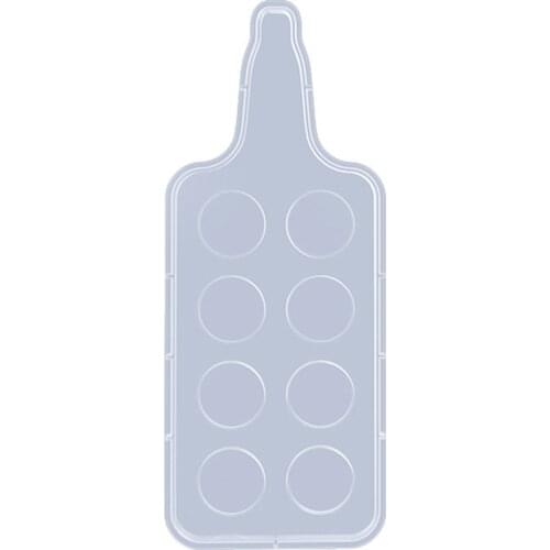 4/8Holes Glass Serving Tray Epoxy Resin Mold Paddle Serving Board Silicone Mould