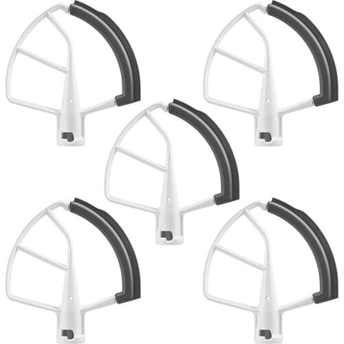 5Pcs Flex Edge Beater Tilt-Head Spare Replacement Parts For KitchenAid 5.5-6 QT KFE6L KV25G Bowl-Lift Stand Lift Mixer