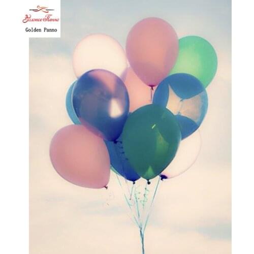 Golden Panno5D DIY Diamond Mosaic Home Decoration Balloon Diamond Embroidery 3D Diamond Painting Cross Stitch Hanging Painting