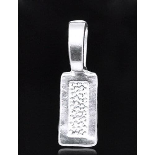 Free Shipping 100pcs Silver Plated Tag Glue on Bail 26x8mm Jewelry Findings Wholesale J0087*2