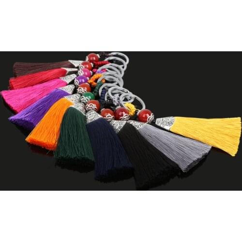 Bohemia Style 130mm Long Tassel Retro Decorative Pendant /Jewelry Home Textil Bags Garment Key Rings Crafts DIY Accessories