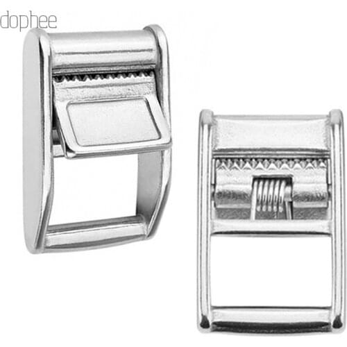 Dophee 1pc 38.5mm Stainless Steel Cam Flap Buckle for Tie Down Luggage Cargo Load Lash Strap