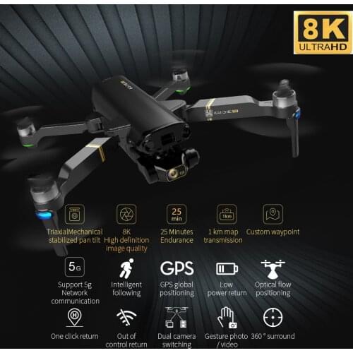 1.2km KAI ONE Pro Drone 4k 8k HD Mechanical 3-Axis Gimbal Dual Camera 5G Wifi GPS Professional Aerial Photography Rc Quadcopters