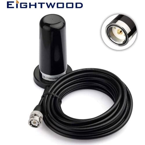 VHF UHF Ham Radio Amateur Radio Mobile Radio Scanner Antenna BNC Male for Uniden Bearcat Whistler Radio Shack Police Scanner