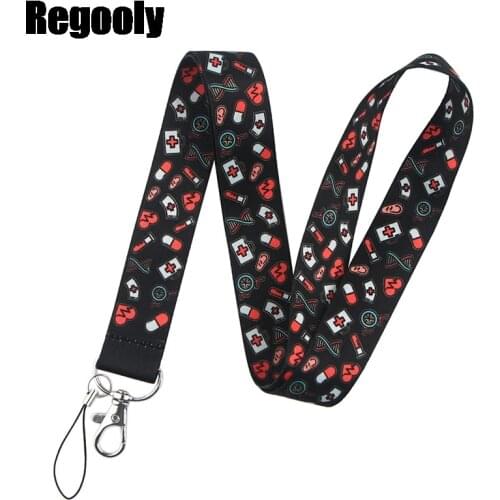 House M.D Keychain Lanyards Id Badge Holder ID Card Pass Gym Mobile Phone Badge Holder Key Strap webbings ribbons