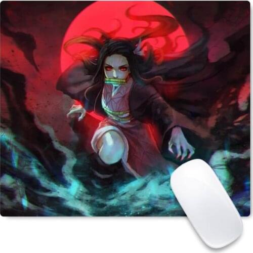 Demon Slayer Kimetsu no Yaiba anime Customized MousePads Computer Laptop Anime Mouse Mat Non slip Cushion Square Thickness 2mm