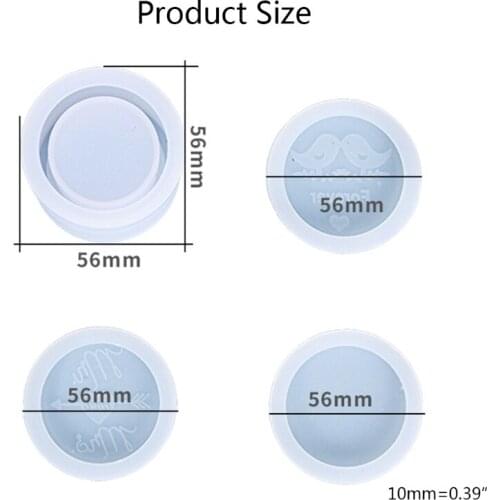 L5YA Couple Rings Box Mold Resin Silicone Mold for Diy Craft Ring Jewelry Storage Small Gift Box Casting Mold Home Decoration