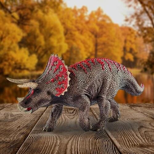 21cm/8.3 Inches Triceratops Hand Toy Dinosaur Model 15000 High Quality PVC Made ,No Assembly Necessary For Play