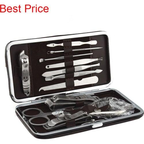 200Sets 12 In 1 Nail Clipper Kit Nail Care Set Pedicure Scissor Tweezer Knife Ear Pick Utility Manicure Set